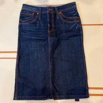 et MADE IN NIPPON 다크 데님 타이트 스커트 (일본제)