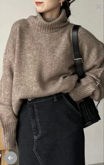 [ CAPRICIEUX LE'MAGE ] 모찌퍼 루즈 터틀 풀오버