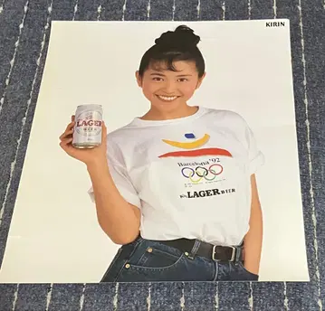 [ 쇼와 레트로 ] 코이즈미 쿄코 포스터 기린 1992 바르셀로나