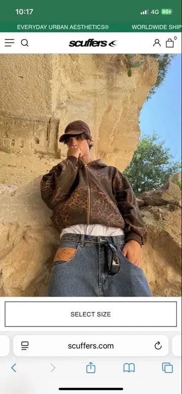 스카프 퍼 지퍼 후드티