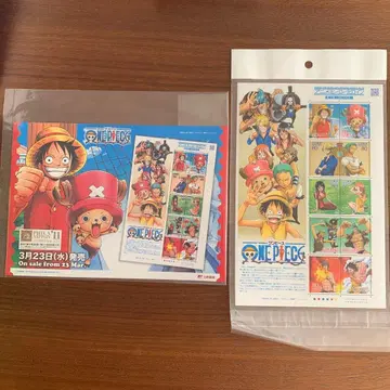 ONE PIECE 우표 시트 애니메이션 히어로 히로인 제15집 미사용