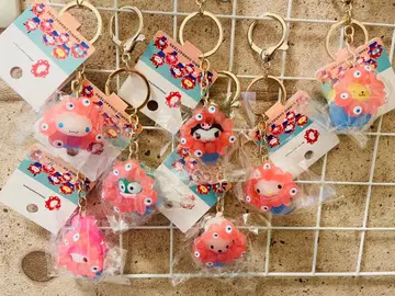 EXPO2025 산리오 미야쿠미야쿠 클리어 컬러 키링 7종 컴플리트
