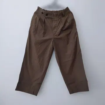 마가렛호웰 브라운 캐주얼 팬츠 허리 버튼 포함