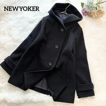 [ NEWYOKER ] 후데트 울 숏코트 최근 모델 현행 택 네이비 컬러