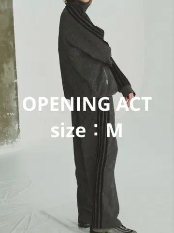 한정판 가격 인하 OPENING ACT 올 패턴 자카드 트랙 셋업