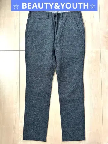 BEAUTY&YOUTH/ 그레이 트위드 소재 슬랙스 새상품급