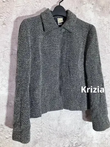 Krizia poi - - 그레이 테일러드 자켓 코트 이탈리아제