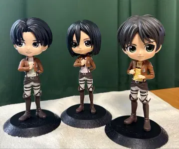 Qposket 진격의 거인 리바이 미카사 엘렌 3체 세트