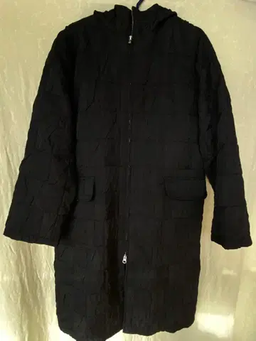 경량 충전솜 퀼팅 자켓 블랙 M 상당 더블 지퍼