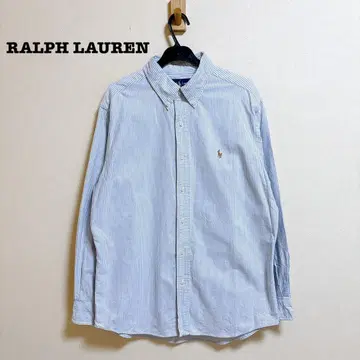 랄프 로렌 버튼 다운 셔츠 스트라이프 커스텀 핏