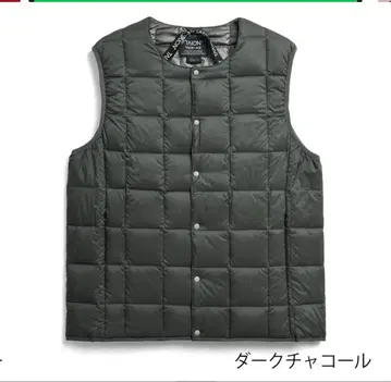 TAION 다크 차콜 다운 베스트 XL 700FP