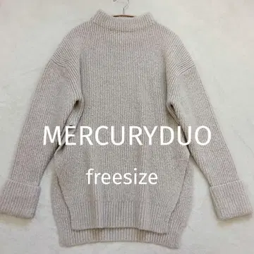 MERCURYDUO 머큐리 듀오 하이넥 니트 스웨터 루즈핏