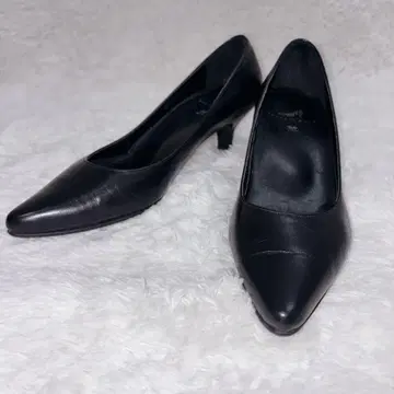 와코루 서세스워크 블랙 가죽 스틸레토 힐