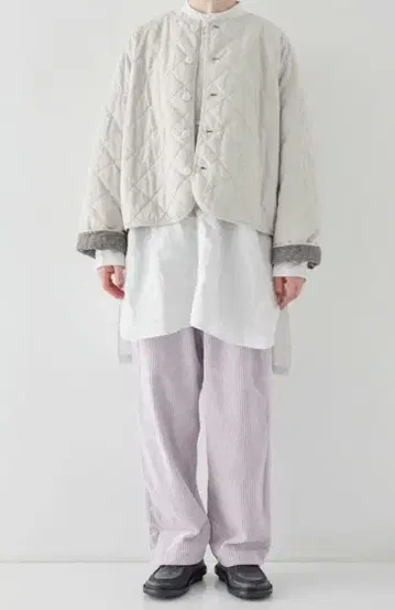 nest Robe 코튼 라미 퀼팅 자켓