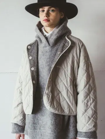 nest Robe 코튼 라미 퀼팅 자켓 코트