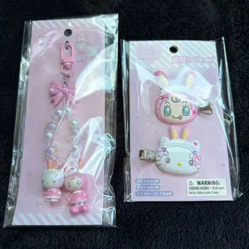 메조 피아노 산리오 캐릭터즈 콜라보 키링 앞머리 클립