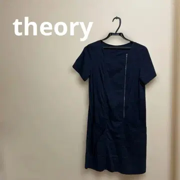 새상품급 띠어리 네이비 린넨 원피스 사이즈 2