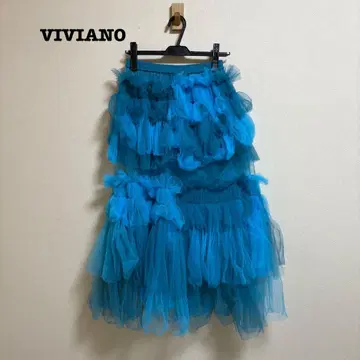 새상품급 VIVIANO Gathered Skirt 개더 스커트 튤
