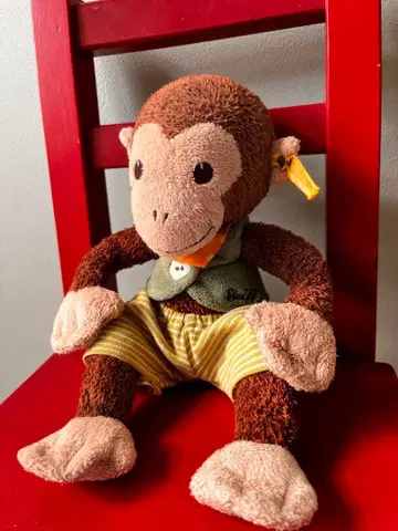 Steiff 슈타이프 원숭이 봉제 인형 체장 약 25cm