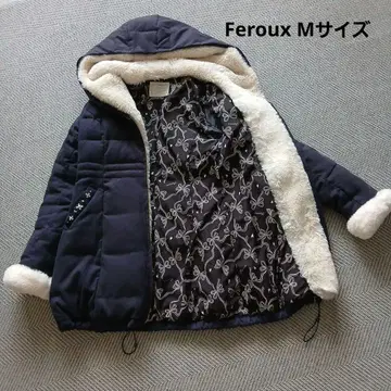 페루보아 후드 부착 2way 다운 코트 네이비 사이즈 2