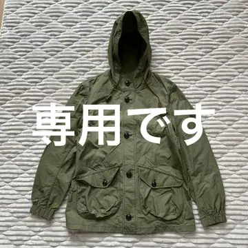 새상품급 AIGLE 에이글 후드 부착 마운틴 파카 블루종 점퍼