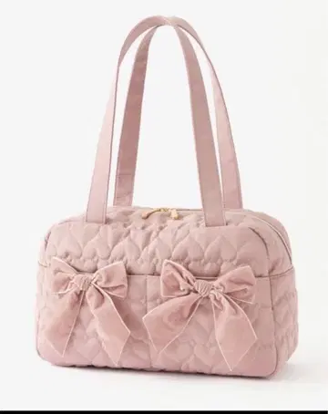 아오키 미사코 시마무라 핸드백 리본 핑크