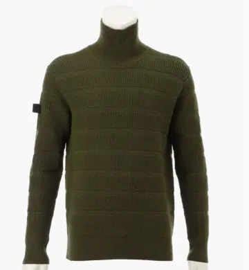 브리핑 골프 터틀넥 스웨터 BRG243M67 올리브