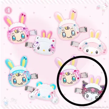 산리오 캐릭터즈 앞머리 클립 쿠로미 메조 피아노