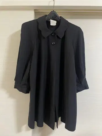 Rene 르네 울 100% 롱 자켓 블랙 고급 경량 아우터