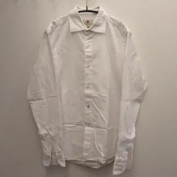 Finamore 샴브레이 셔츠 화이트