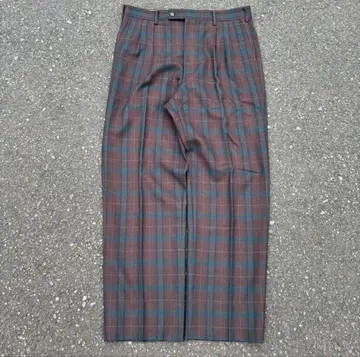 90s 체크 슬랙스