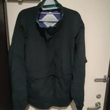 블랙 나일론 자켓 L 사이즈 홍콩제 아노락