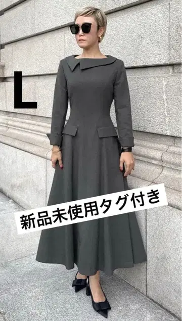 [택 포함 새상품] JENNE 비대칭 원피스 그레이 L