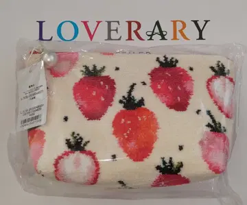 페이러 러브러리 스트로베리 도트 화장품 파우치 아이보리 파우치