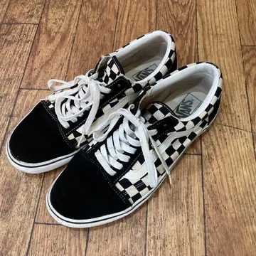 반스 올드스쿨 체크 블랙 28 10