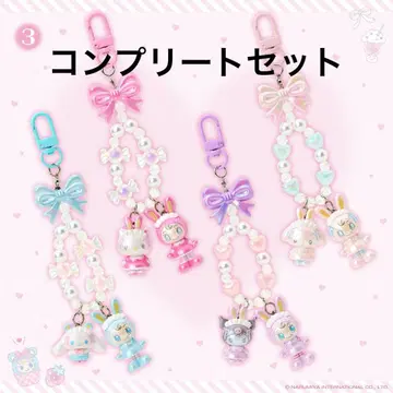 mezzo piano x 산리오 캐릭터즈 키링 전 4종