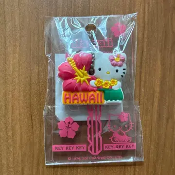 헬로키티 하와이 한정판 키 커버 키링 열쇠 새상품 미개봉