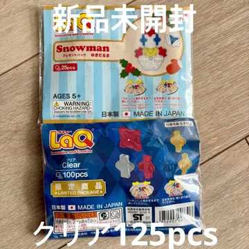 미개봉 새상품 LaQ 크리스탈 125 피스 클리어 부품 눈사람