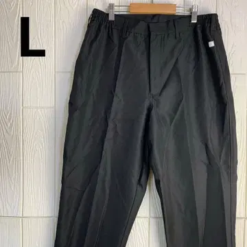 블랙 와이드 팬츠 허리밴딩 75cm 인심 폴리에스테르 100% L 사이즈