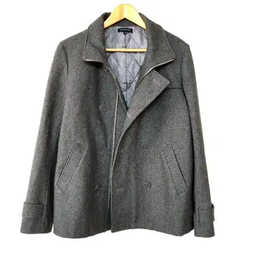 URBAN RESEARCH 어반 리서치 피 코트 그레이 더블 브레스트