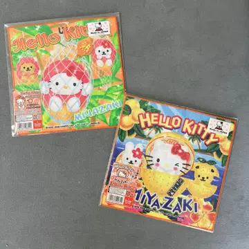 지역 한정 키티 미야자키 한정판 히나타 여름 망고 손수건 미니 타월 2장