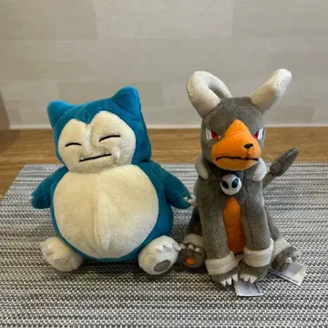 잠만보와 헬가 봉제 인형 세트