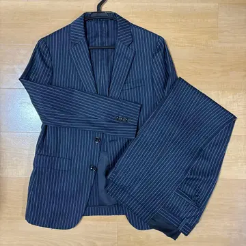 정장 셀렉트 울 네이비 스트라이프