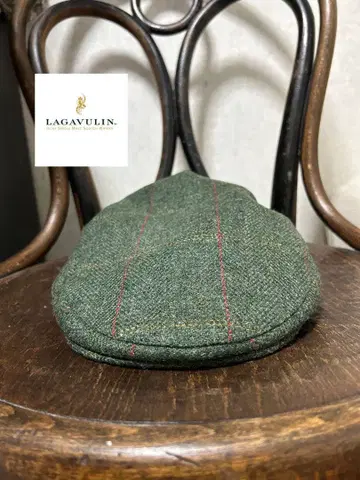 LAGAVULIN 라가불린 헌팅 모자 그린 체크 증류소 한정판