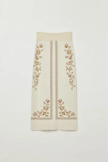 [ eaphi ] [ set ] SCARF MOTIF KNIT SKIRT