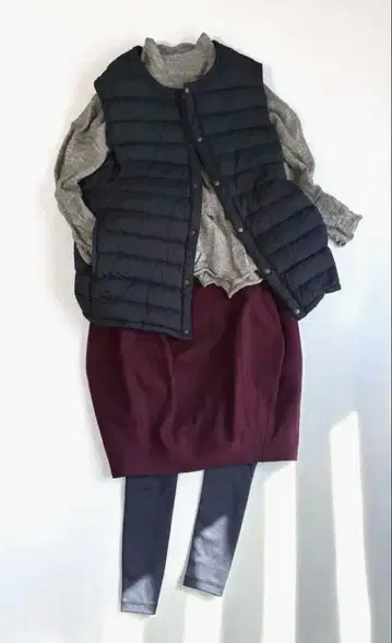 미사용 택 포함 HIROKO BIS 코쿤 스커트 가을/겨울 허리밴딩