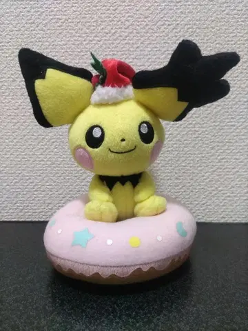 크리스마스 톱니귀 피츄 봉제 인형 포켓몬 센터