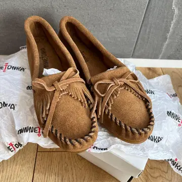 미사용 MINNETONKA 모카신 7 브라운