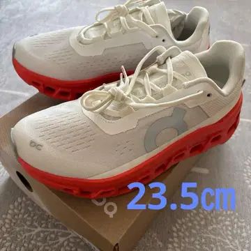 On Cloud monster 스니커즈 화이트/레드