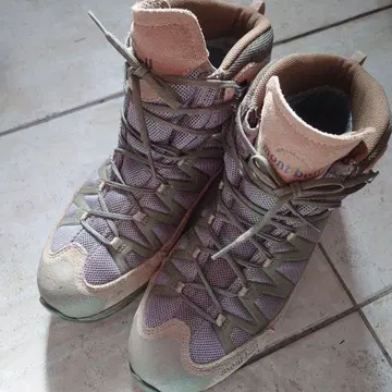 mont-bell 트레킹 슈즈 그레이/카키